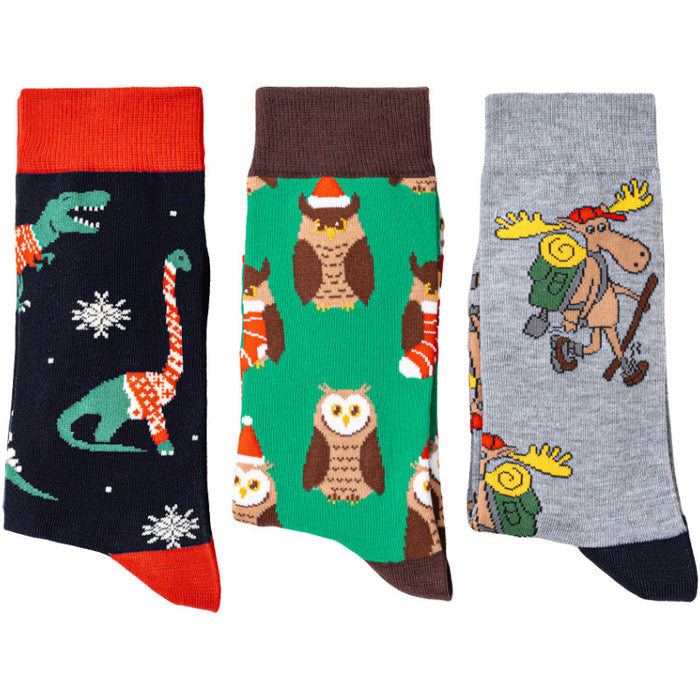 Wholesale Christmas Dinosaur All-Season Mid-Calf Socks