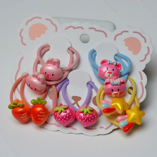Wholesale Cartoon children' s hair ties hair clips
