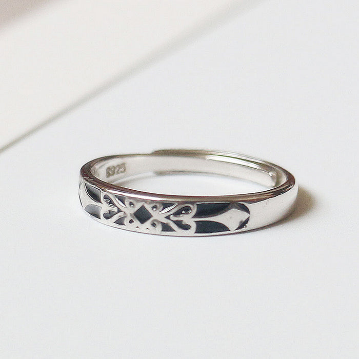 Wholesale Princess and Knight Couple Ring Blue Diamond Valentine's Day