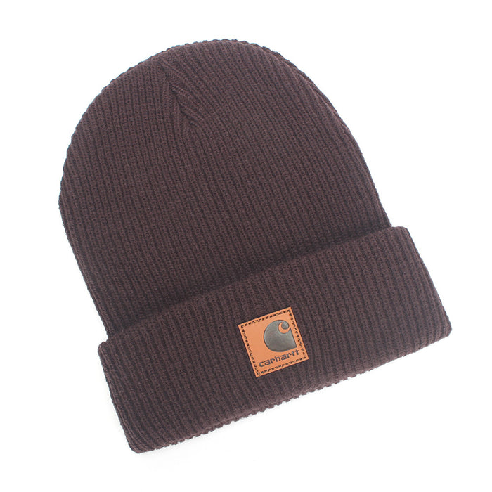 Wholesale Solid color warm woolen hat