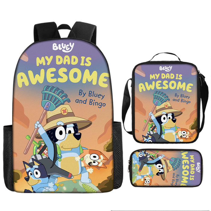 Wholesale New Style Bulloy Dog children's Leisure Lightening Large Capacity Printed Backpack Primary School Student Schoolbag JDC-BP-Shangl002