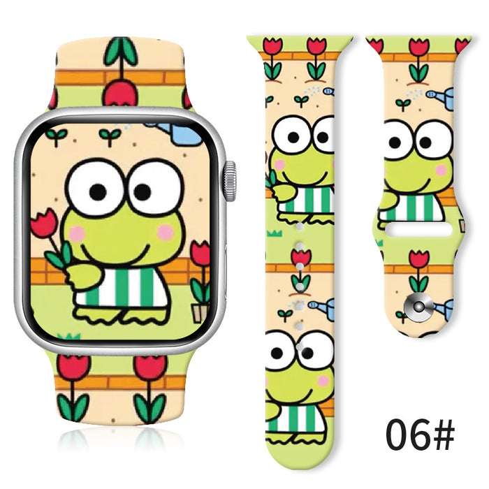 Wholesale Silicone Printed Silicone Watch Strap Wristband JDC-WD-NuoQi032