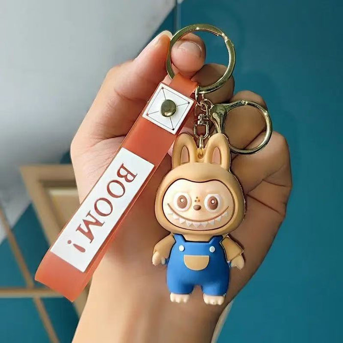 Wholesale  Cute Plush Keychain Three-Dimensional Doll School Bag Pendant Car Key Chain