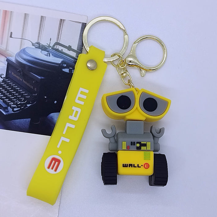 Wholesale Cartoon Mr.  Bullet Robot Keychain Pendant Bag Car Key Chain Accessories