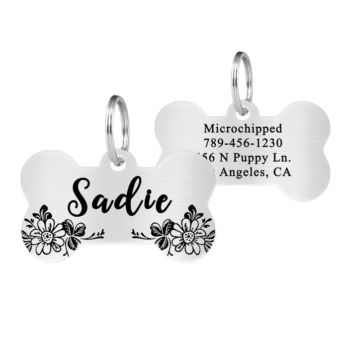 Wholesale Stainless steel pet tag electroplating, laser marking, engraving, cat and dog tag