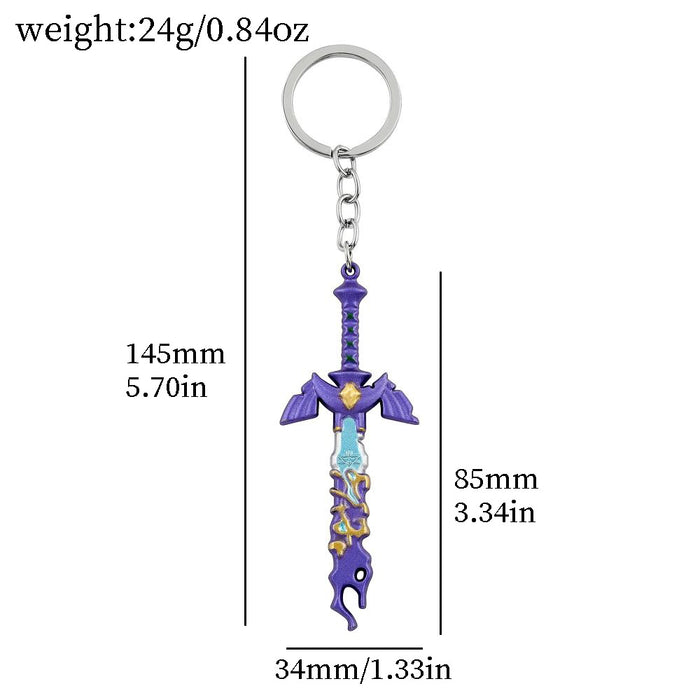 Wholesale Game peripheral  alloy weapon necklace keychain