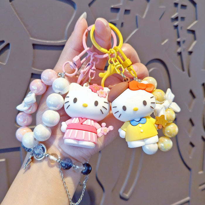 Wholesale Cute cartoon beaded keychains