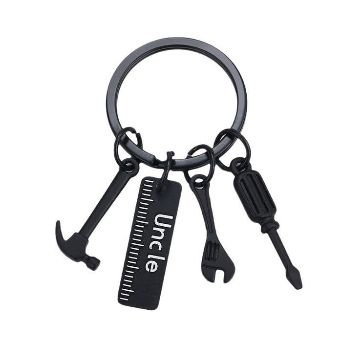 Wholesale Keychain Hammer Screwdriver Wrench Father's Day Gift Engraved Metal Keychain