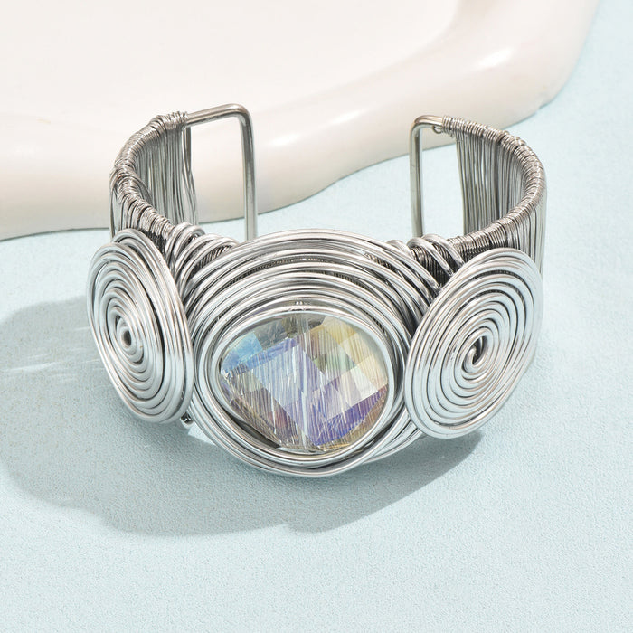 Wholesale Handmade geometric jewelry with flower bracelets