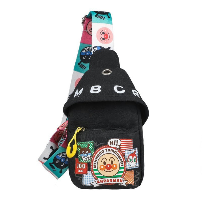 Wholesale Cartoon chest bag with printed texture canvas bag, single shoulder crossbody small bag