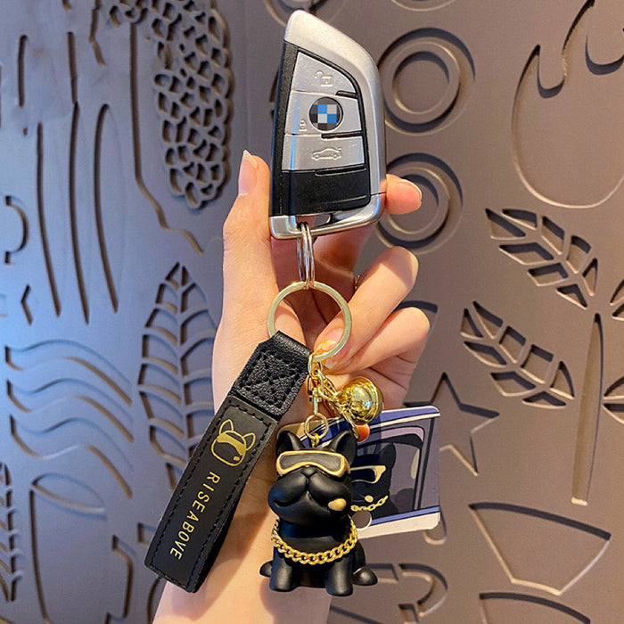 Wholesale Cute Resin Bulldog Keychain