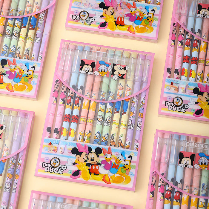 Wholesale Cartoon shaped straight pole erasable neutral pen cute erasable water pen student stationery