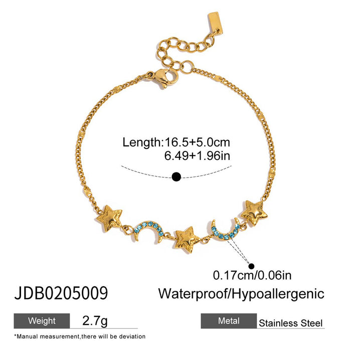 Wholesale Star-shaped design stainless steel women' s bracelet