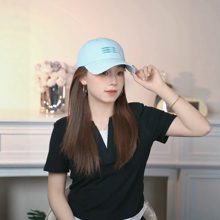 Wholesale Big head circumference quick drying baseball cap new style enlarged and widened letter embroidered duckbill cap men's trend