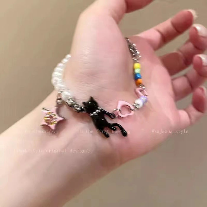 Wholesale Versatile Love Necklace Beaded Clavicle Chain Jewelry