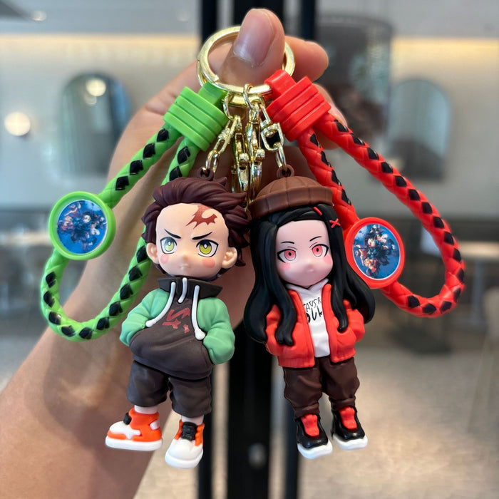 Wholesale Cartoon PVC Keychain Cute Gift for Couples Car Bag Accessory Boutique MOQ:2