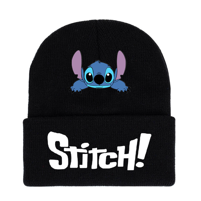 Wholesale Student Cartoon Print Knitted Hat Outdoor JDC-FH-JR001