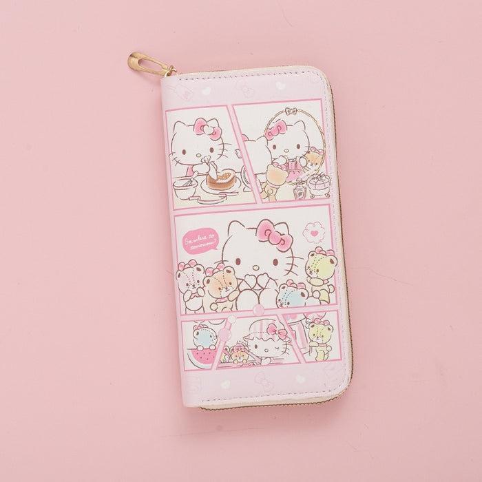 Wholesale Kitten Long Zipper Girl' s Wallet