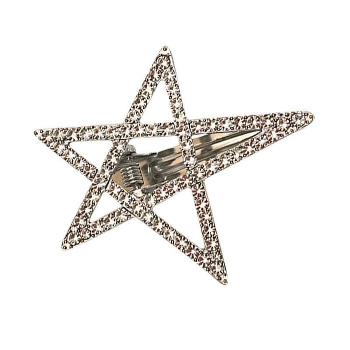 Wholesale Hollow hair clip, edge clip, bangs clip, metal pentagram hair clip