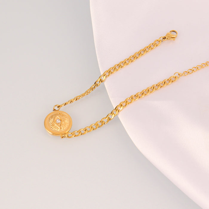 Wholesale Stainless Steel Devil' s Eye Bracelets Simple Oil-Dropping Eye Bracelets