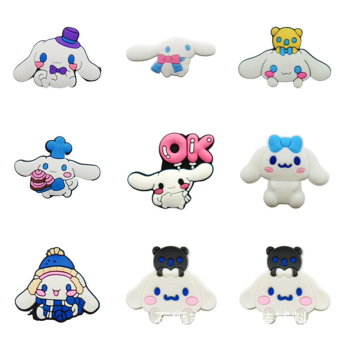 Wholesale 100 Pcs Shoe Flower Shoe Buckle Hole Shoe Accessories PVC Soft Glue Jewelry