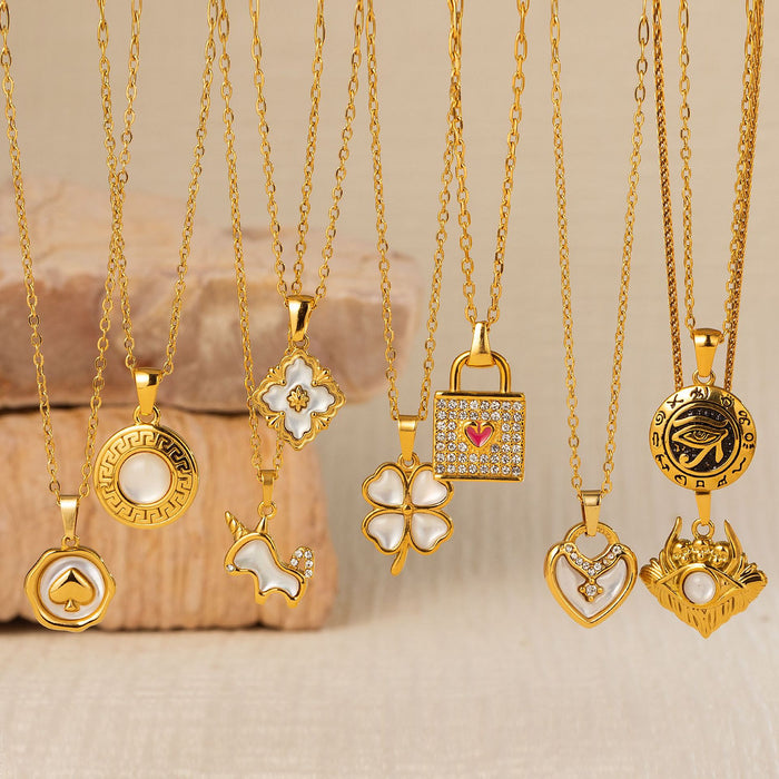 Wholesale Stainless Steel Retro Geometric Choker Necklace