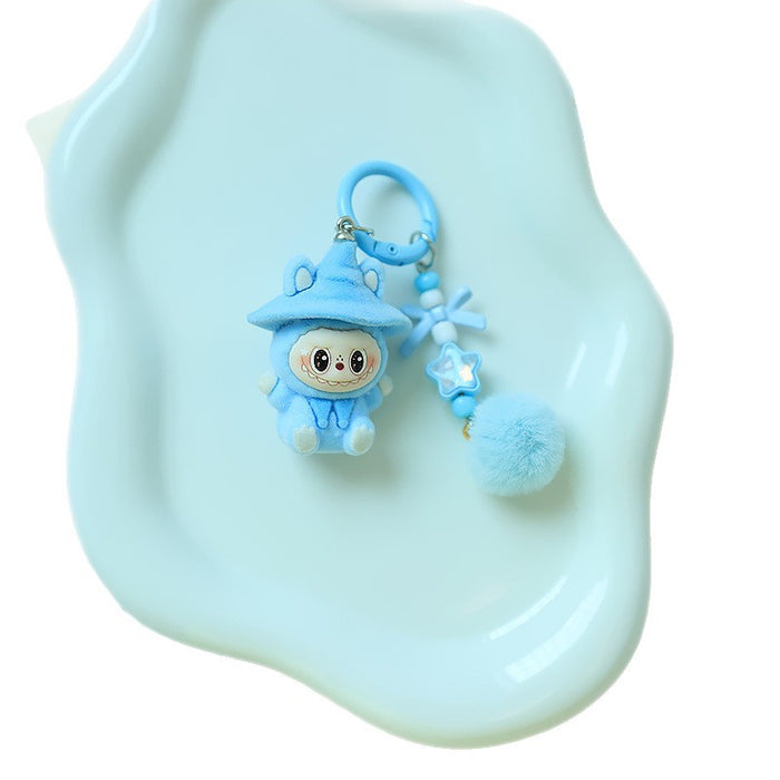 Wholesale Flocking wizard key chain pendant cute doll accessories mobile phone accessories pendant