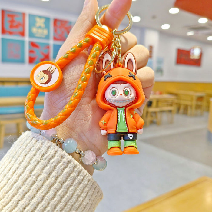 Wholesale cloth key chain cartoon schoolbag pendant car key chain