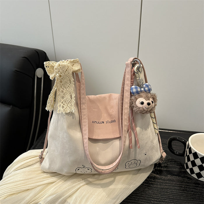 Wholesale New Fashionable Large Capacity Backpack Versatile Casual Stylish One Shoulder Tote Bag