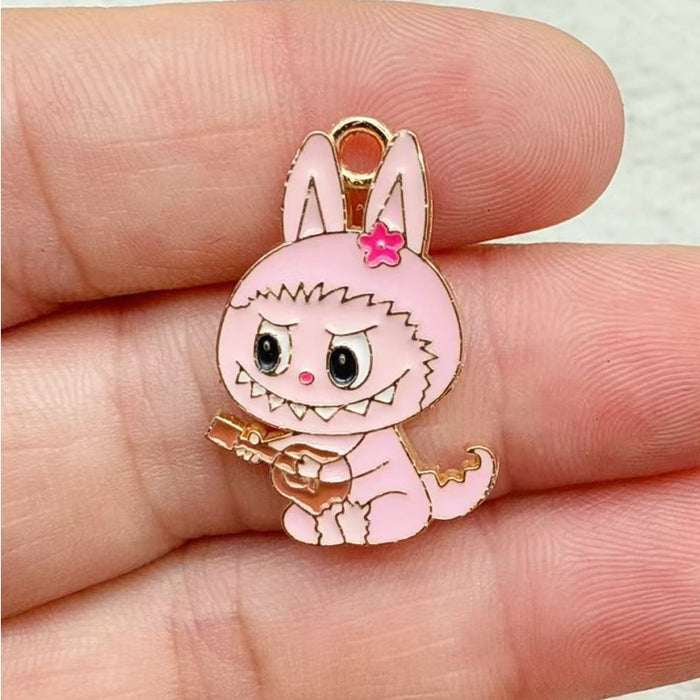 Wholesale 10pcs Little Rabbit Accessories: Earrings and Keychain Pendant