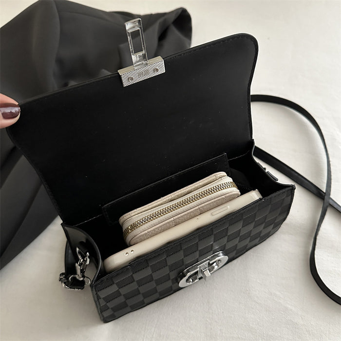 Wholesale Fashionable retro PU small square bag, popular single shoulder crossbody bag