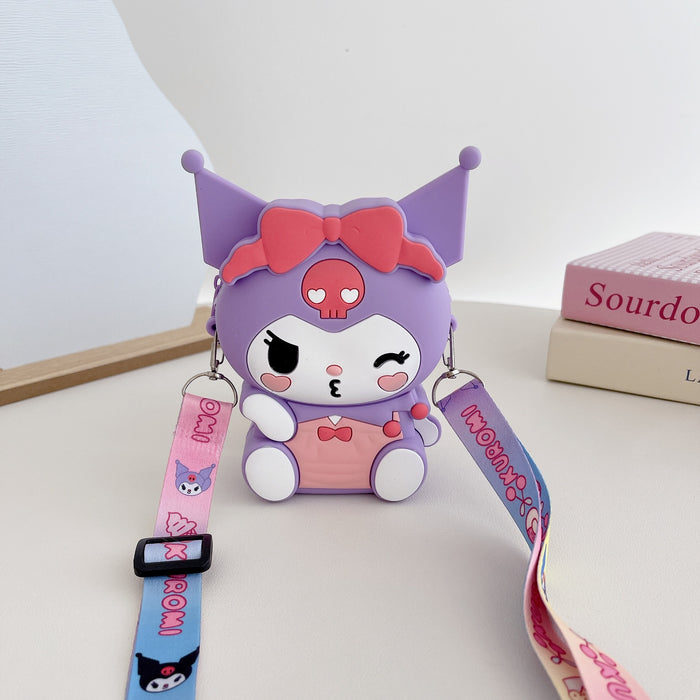 Wholesale Cartoon silicone coin purse, children's bag, coin purse, mini storage