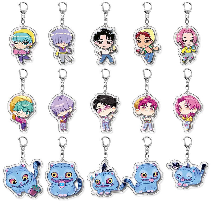 Wholesale Anime merchandise 2D acrylic keychain