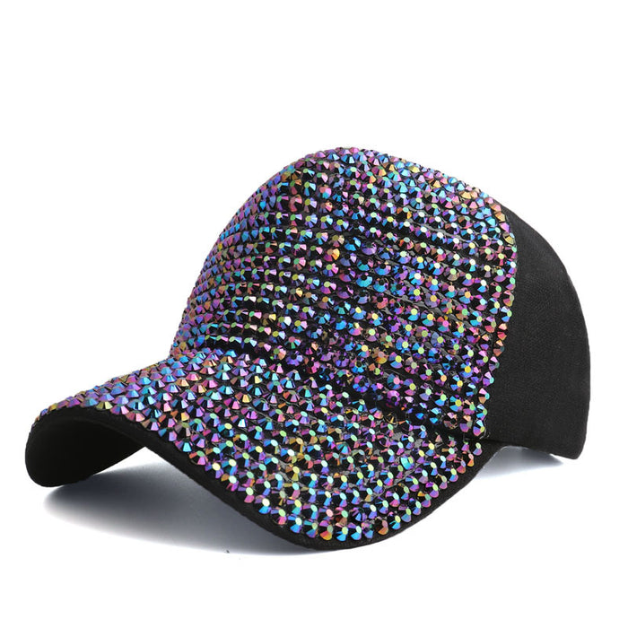 Wholesale Fully diamond breathable baseball cap for sun protection outdoor use