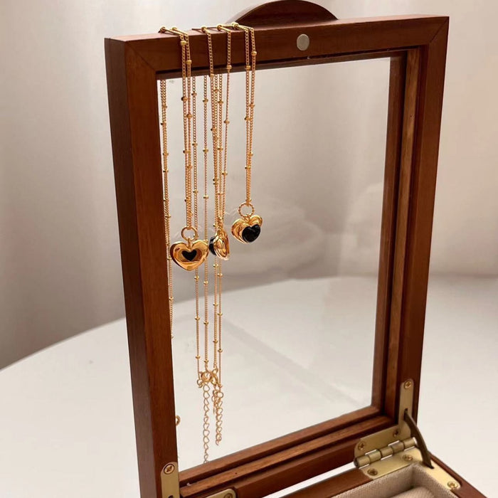 Wholesale Love necklace with niche design, light luxury and high-end sweater chain