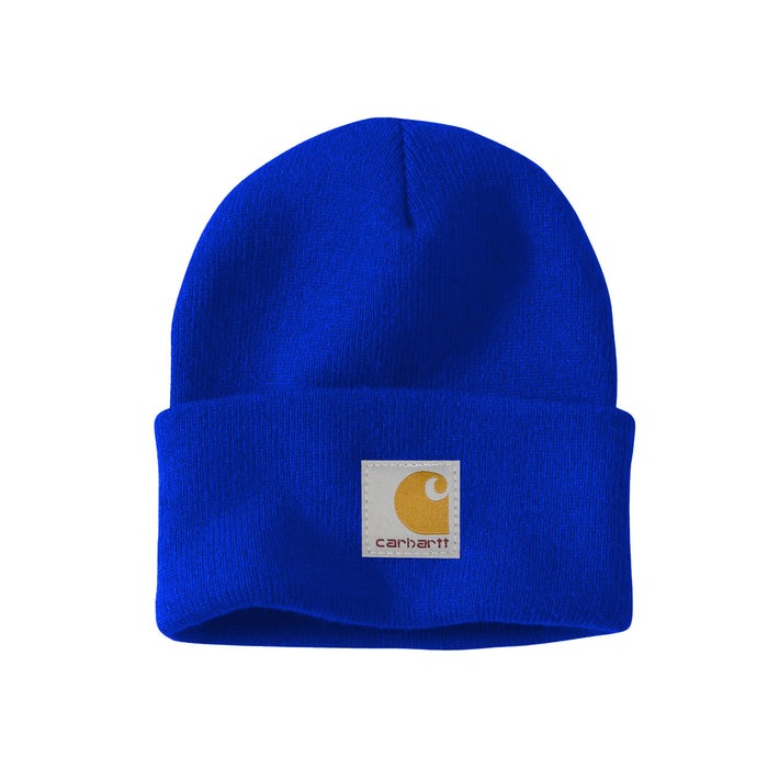 Wholesale Solid color knitted beanie hat with folded brim winter hat