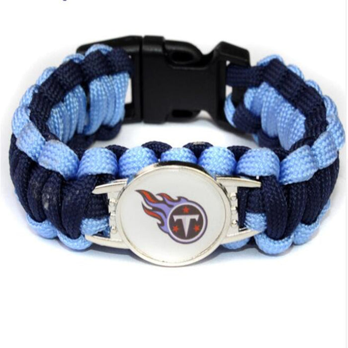 Wholesale Football  Alloy Buckle Woven Bracelet