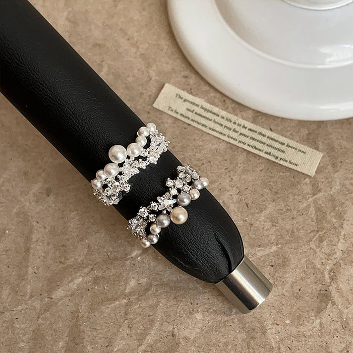 Wholesale Pearl and Zircon Ring
