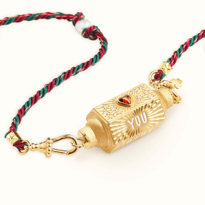 Wholesale Valentine' s Day Colorful Tarot Card Necklace