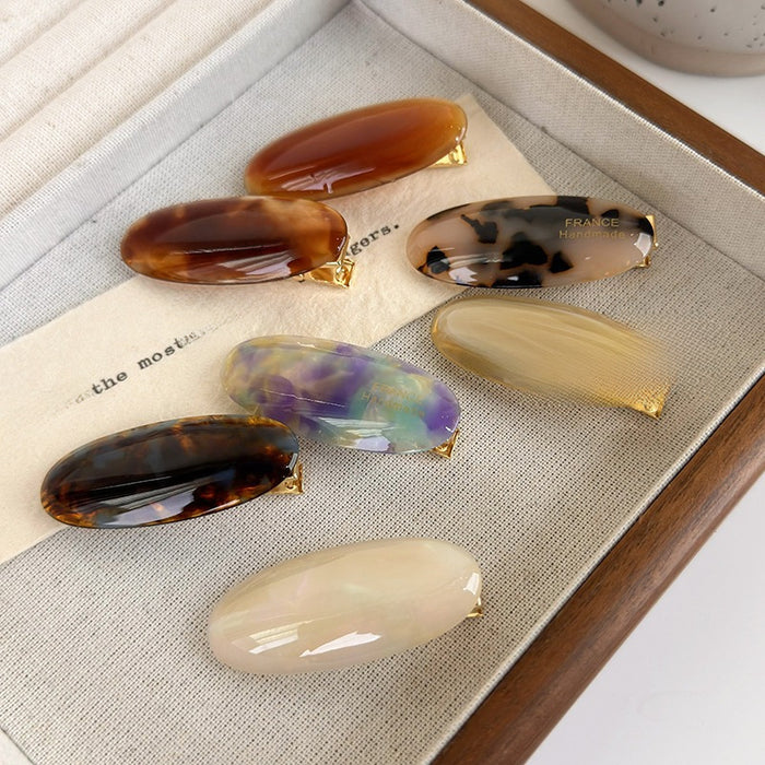 Wholesale  Oval small size hairpin women's retro forehead broken hair bangs duckbill clip