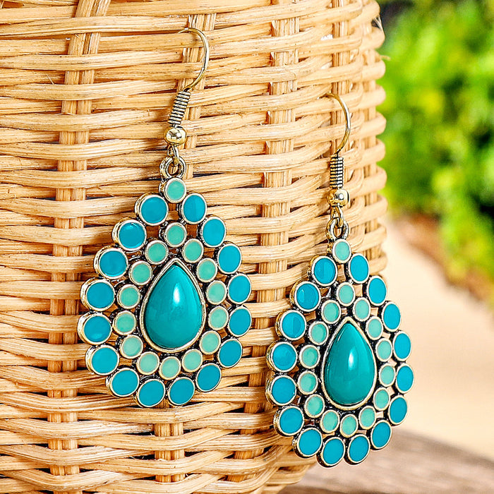 Wholesale Vintage Geometric Tassel Earrings Zinc Alloy Jewelry Accessory MOQ≥2