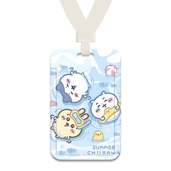 Wholesale Cute Cartoon Card Holder Lanyard Keychain