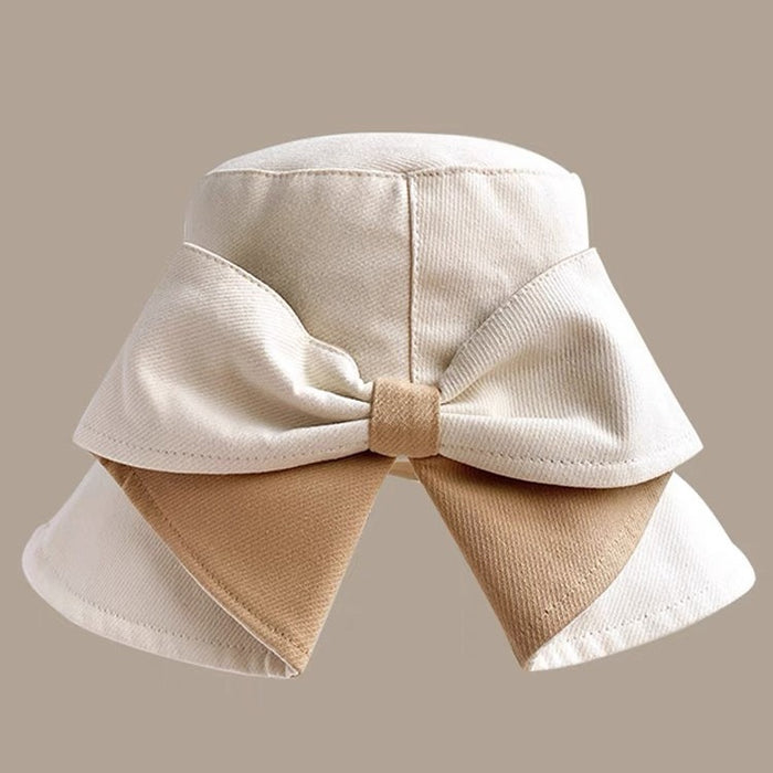 Wholesale Versatile fisherman hat with split back, UV resistant, sun shading bow, fashionable and casual sun shading hat