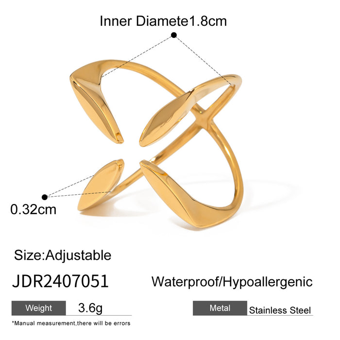 Wholesale Stainless Steel Cross Rings JDC-RS-JD094