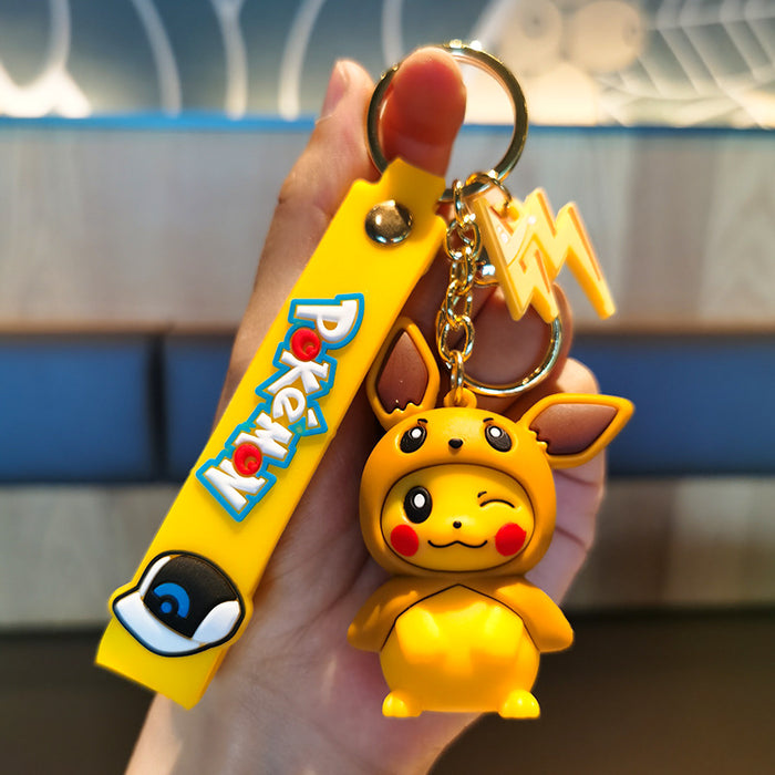 Wholesale Cartoon Doll Silicone Keychain JDC-KC-Tingm239