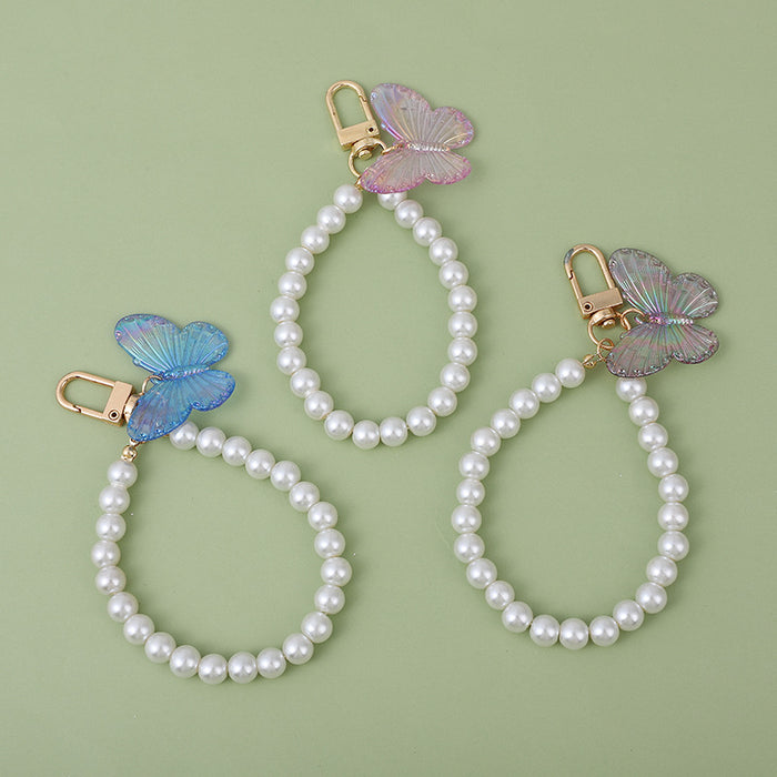 Wholesale Butterfly Flying Series Headphone Companion Keychain with Exquisite Colorful