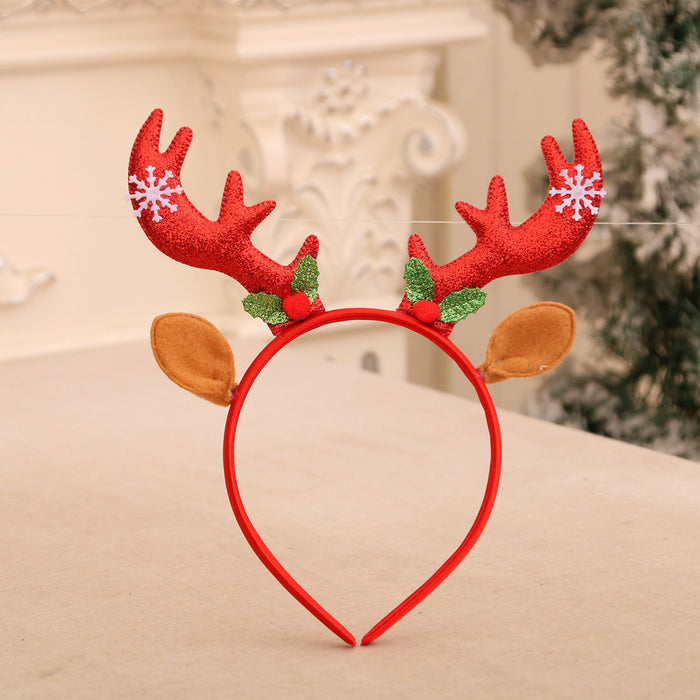 Wholesale Cartoon Christmas head buckle head hoop Christmas decorations party gifts Christmas antlers