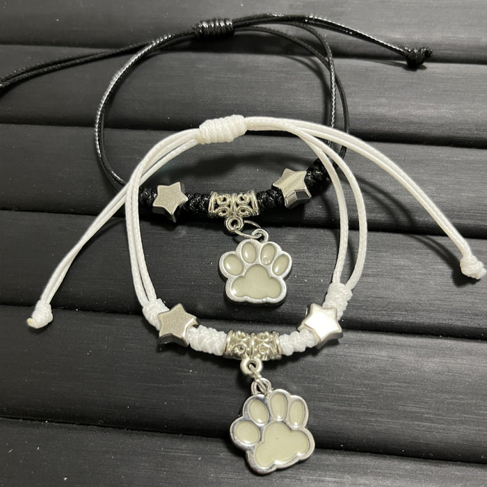 Wholesale Luminous Dog Claw Pendant Bracelet Jewelry