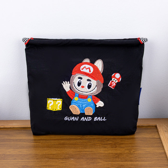 Wholesale Needle Embroidered Donut Mini Bag Mini Shoulder Crossbody Bag Handbag Canvas Bag