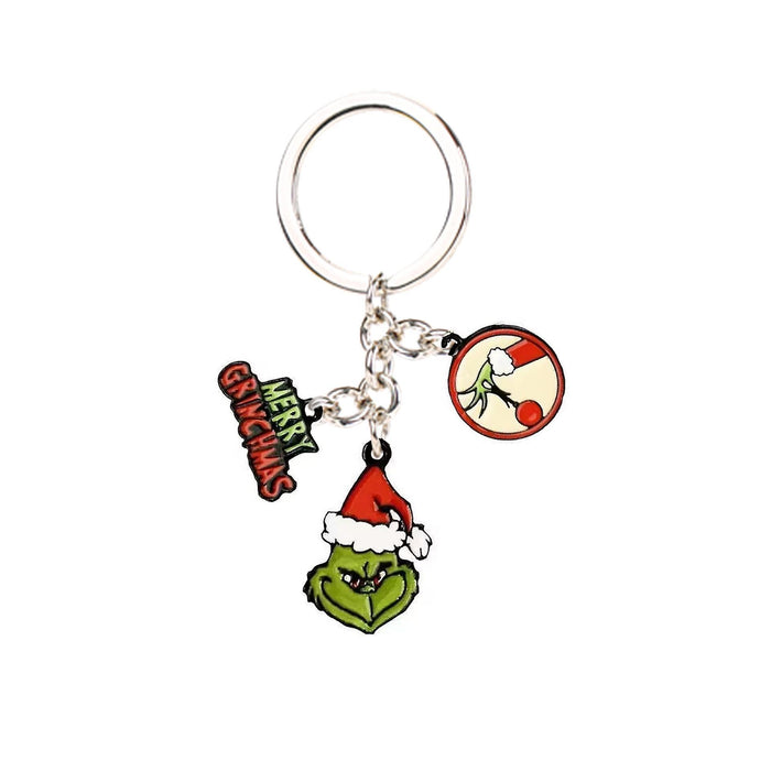 Wholesale Cartoon Christmas Zinc Alloy Keychain Necklace (F) JDC-NE-FeiM006
